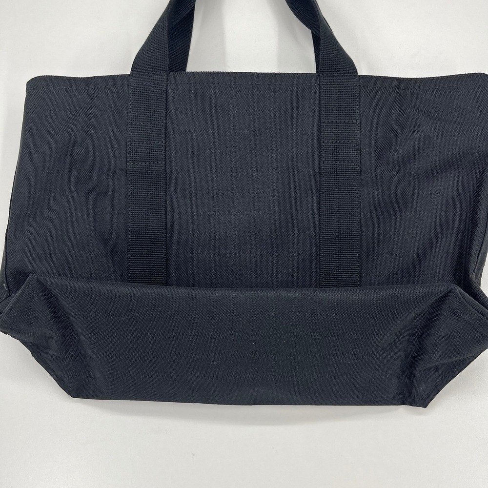 Banana Republic Womens Black Canvas Top Zip Tote Bag Travel Commuter - Picture 8 of 11